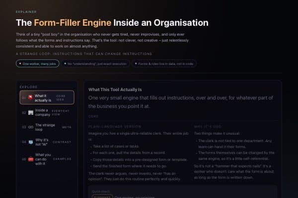 The Form Filler Engine – An Everyday Explanation