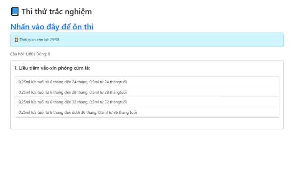 Ôn luyện trắc nghiệm
