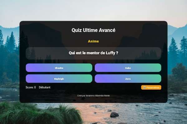 Quiz Ultime Avancé