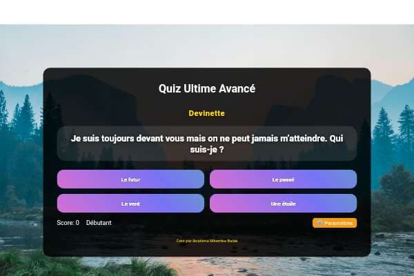 Quiz Ultime Avancé