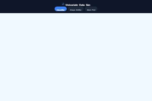 General Math: Univariate Data Simulator