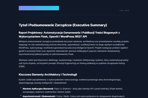 Raport Analityczny: Architektura WordPress 2024+