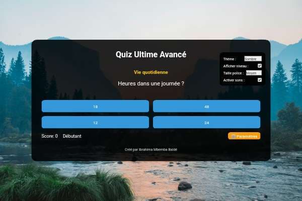 Quiz Ultime Avancé