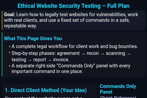 Ethical Web Security Testing – Plan & Commands