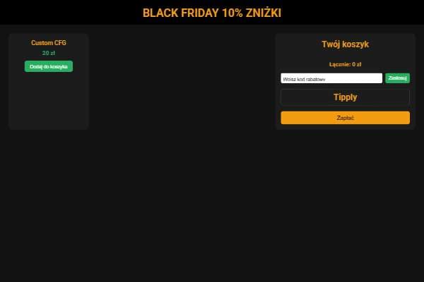 BLACK FRIDAY 10% ZNIŻKI