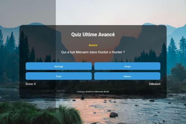 Quiz Ultime Avancé