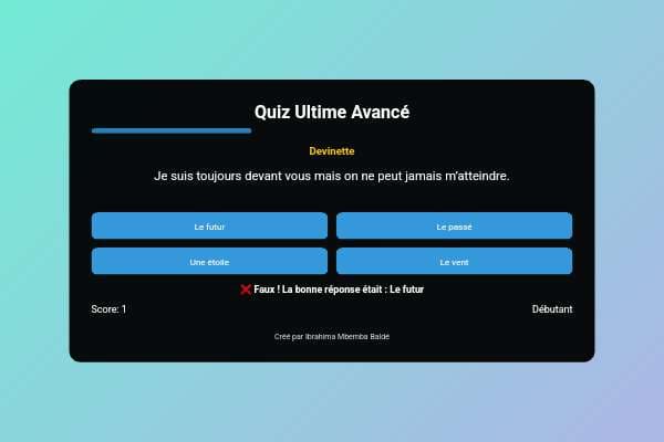 Quiz Ultime Avancé
