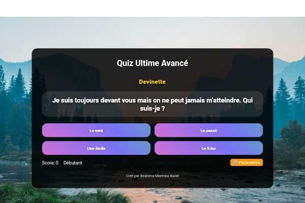 Quiz Ultime Avancé