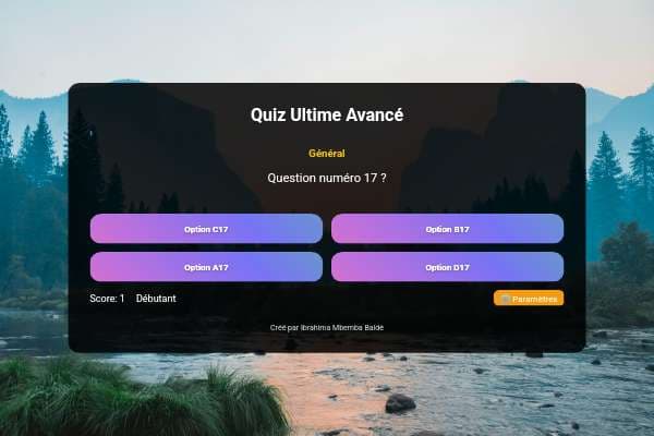 Quiz Ultime Avancé