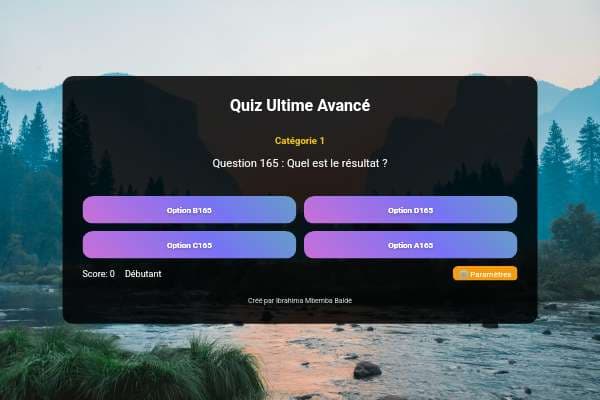 Quiz Ultime Avancé