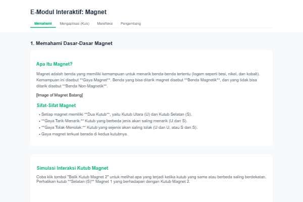 Magnet: Fisika SD Kelas 4 (E-Modul)