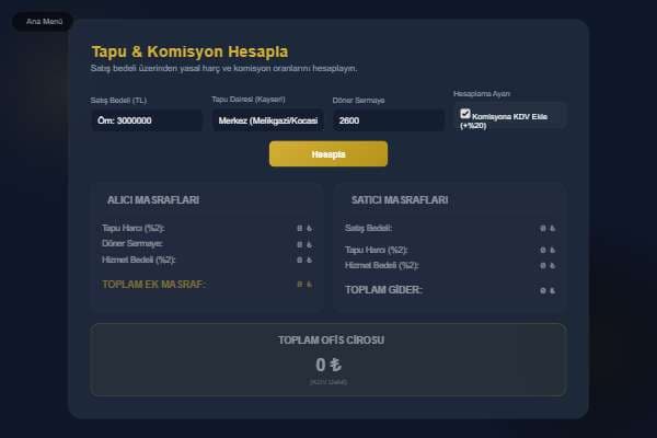 Şahlan | Hesaplama Aracı