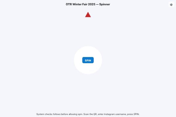 OTR Winter Fair — Spinner