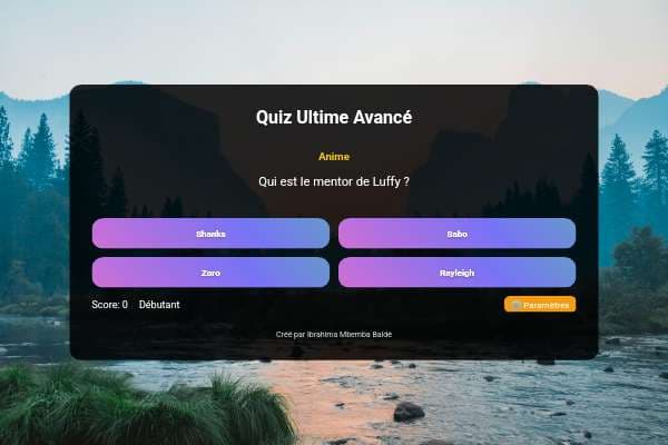 Quiz Ultime Avancé