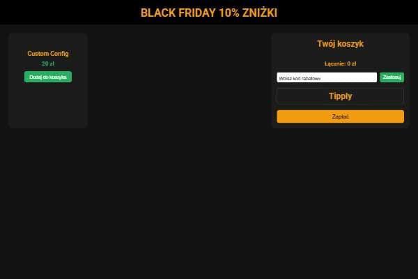 BLACK FRIDAY 10% ZNIŻKI