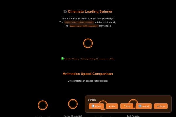 Cinemata Spinner - Animation Test
