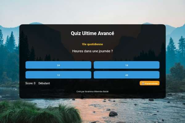 Quiz Ultime Avancé