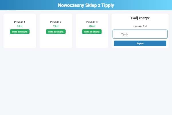 Nowoczesny Sklep z Tipply