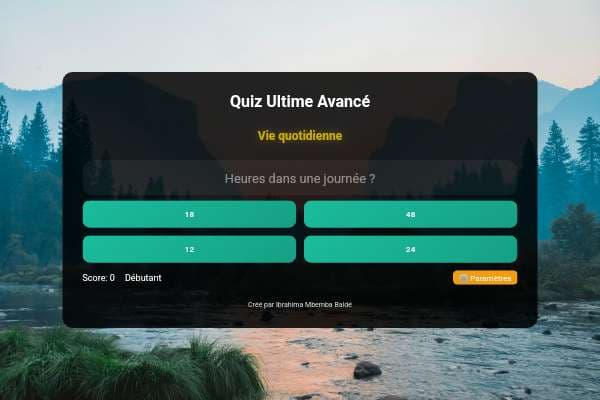 Quiz Ultime Avancé