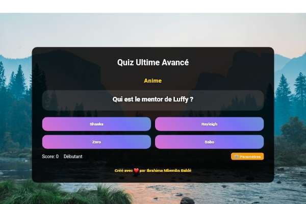 Quiz Ultime Avancé