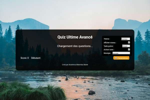Quiz Ultime Avancé