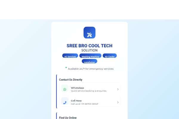 SREE BRO COOL TECH SOLUTION | Service Links