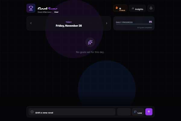 Goal Sync | Cyber Task Manager