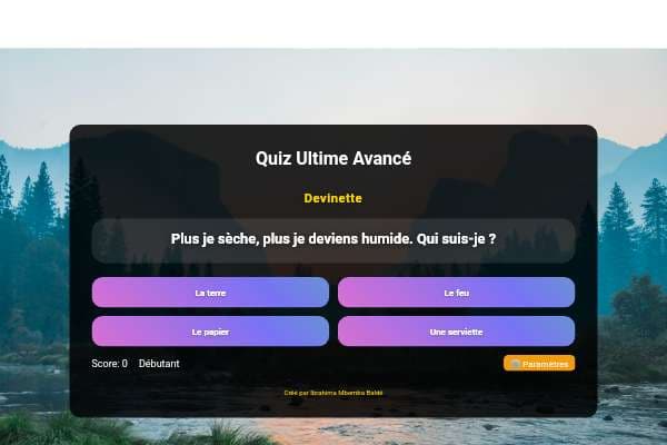 Quiz Ultime Avancé