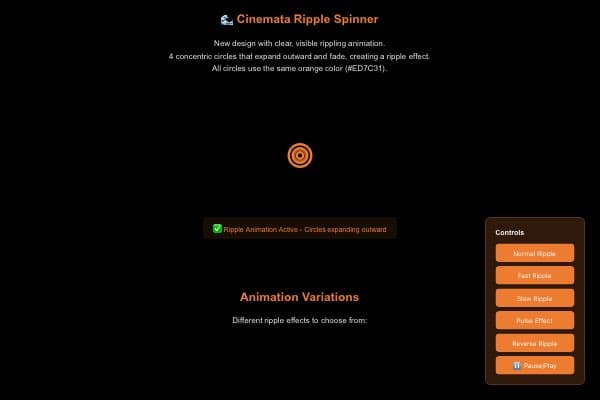 Cinemata Ripple Spinner - Design Test