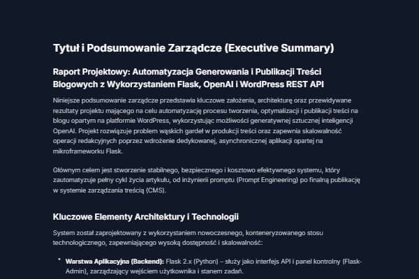 Raport Analityczny: Architektura WordPress 2024+