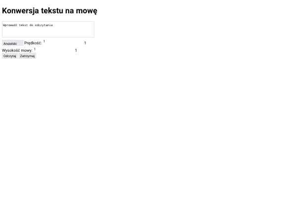 Konwersja tekstu na mowę