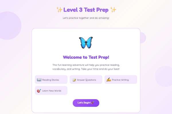 Level 3 English Test Prep ✨