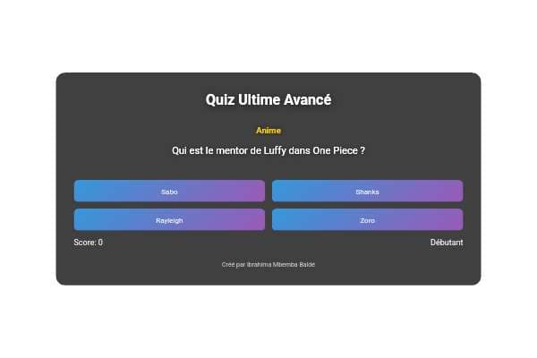 Quiz Ultime Avancé
