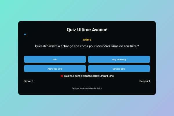 Quiz Ultime Avancé