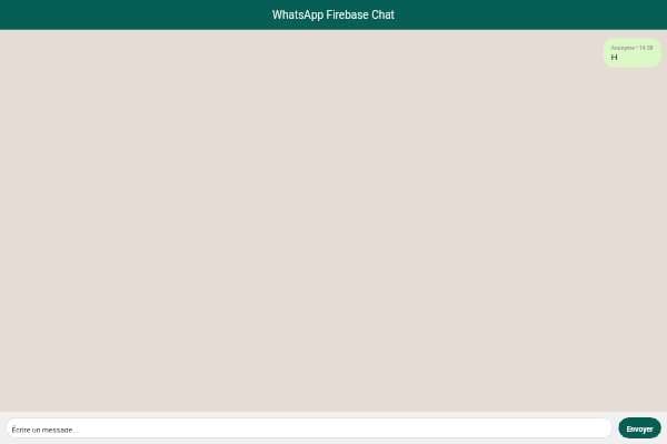 WhatsApp Firebase Chat
