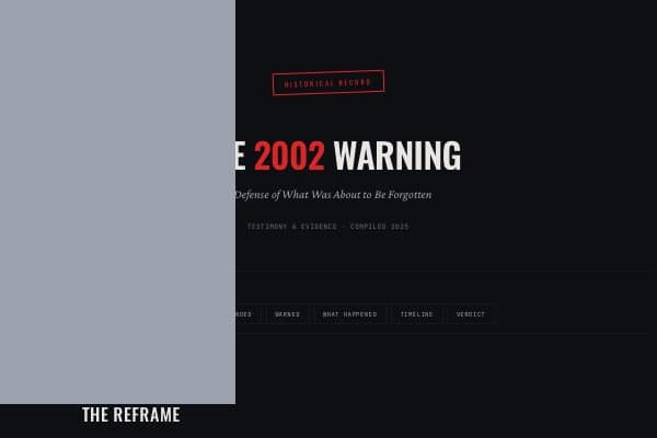 The 2002 Warning: A Defense of What Was About to Be Forgotten